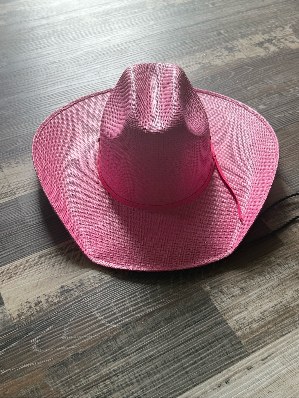 Twister Pink Straw Cowboy Hat
